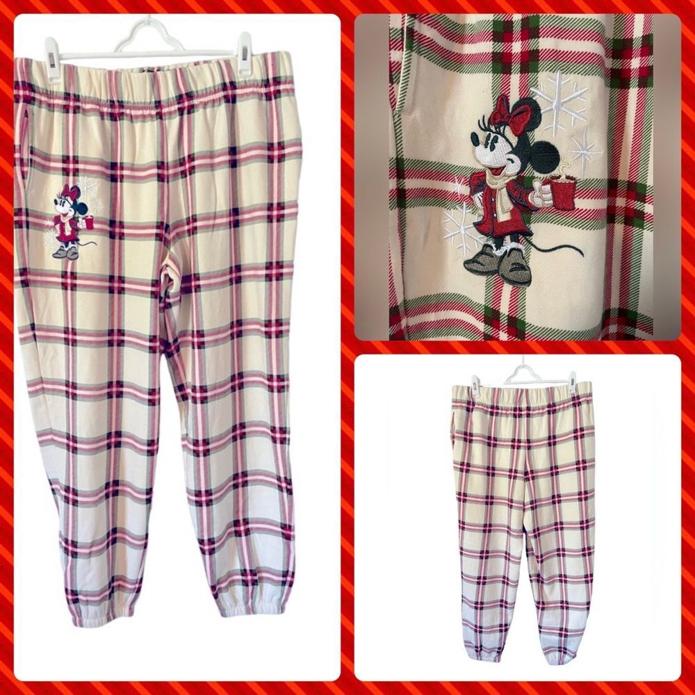 Disney Minnie Mouse Christmas Sweatpants, Size XL